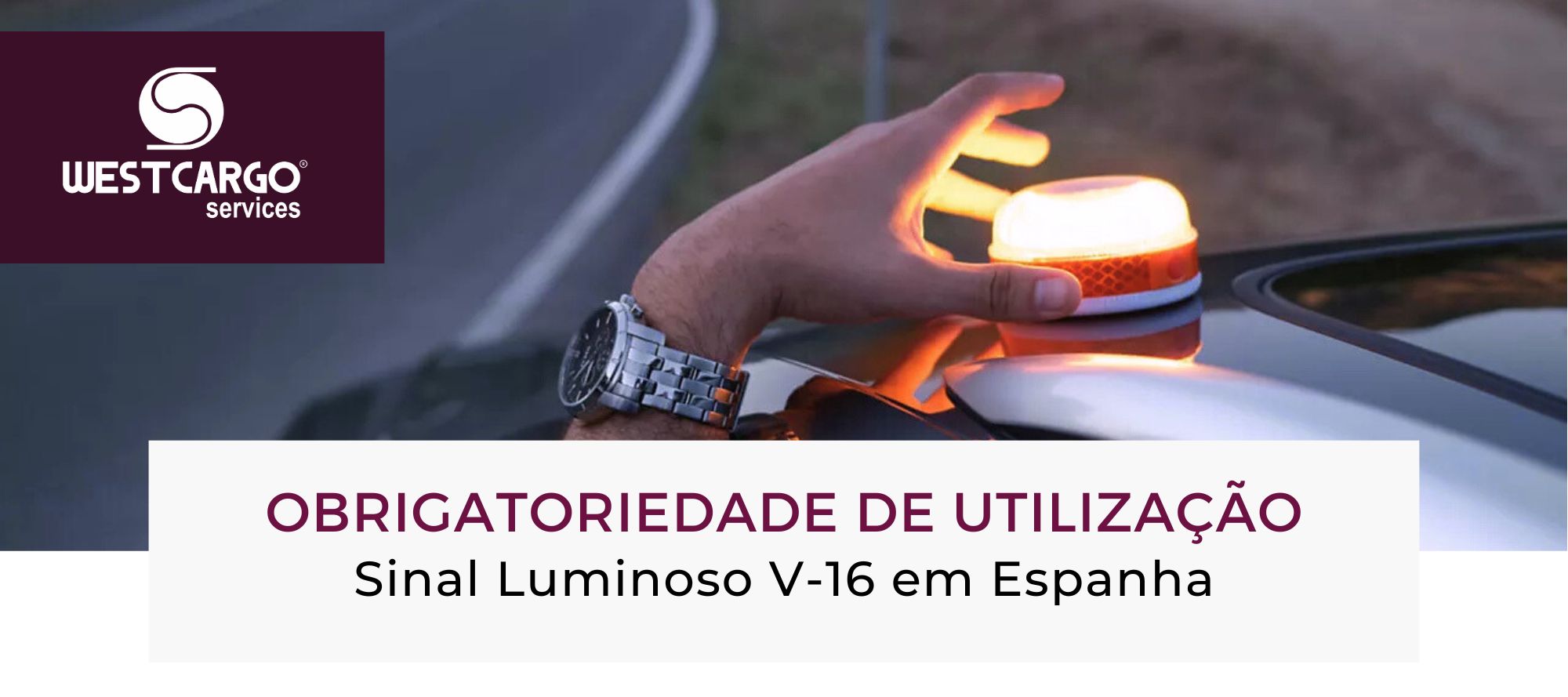 Sinal Luminoso V-16 em Espanha